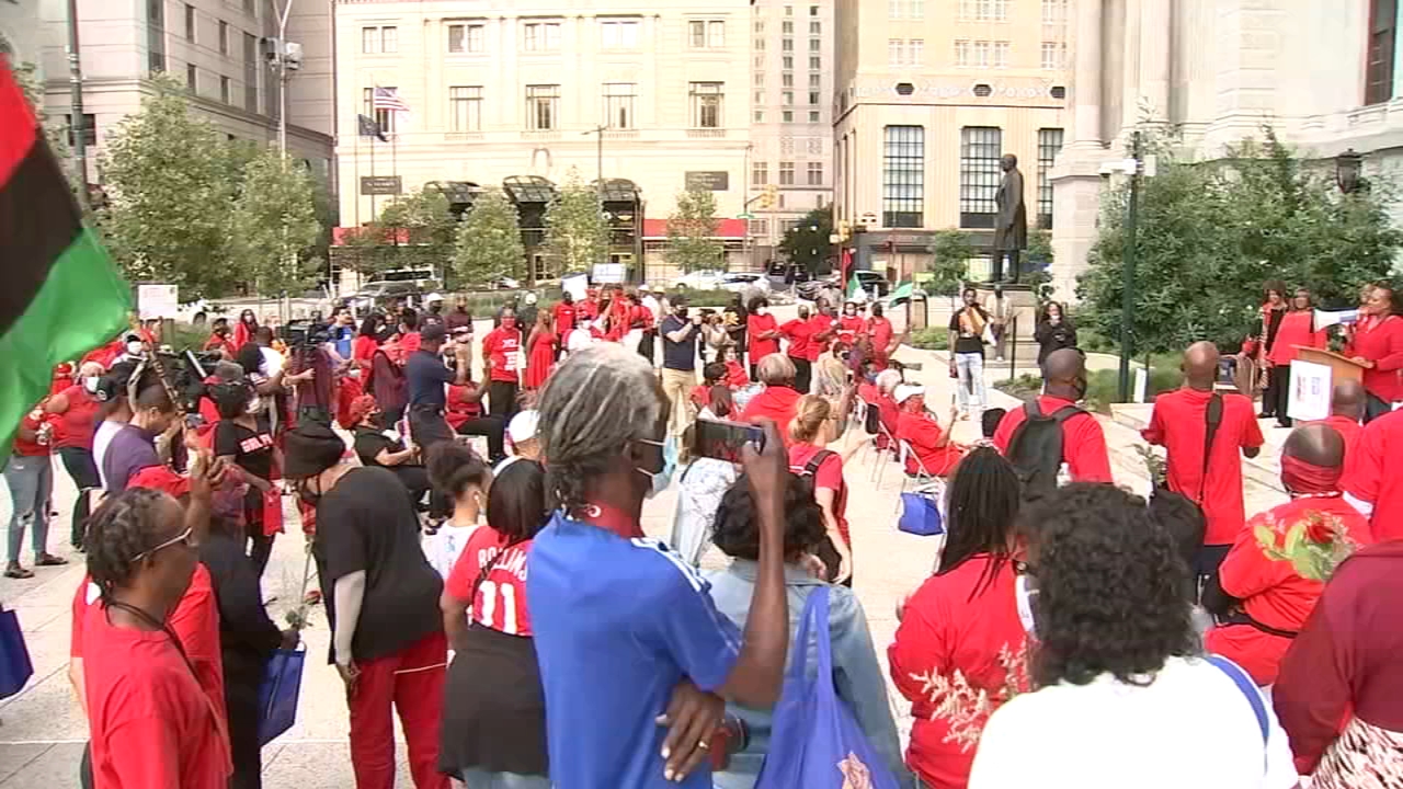 Community members gather for gun violence rally at City Hall