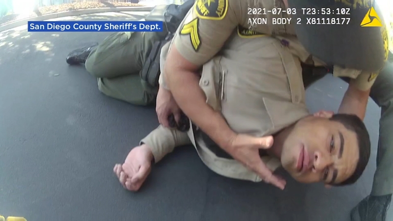 Body Camera Video Shows San Diego Deputy S Near Death Experience From Fentanyl Exposure During Arrest Abc7 Los Angeles
