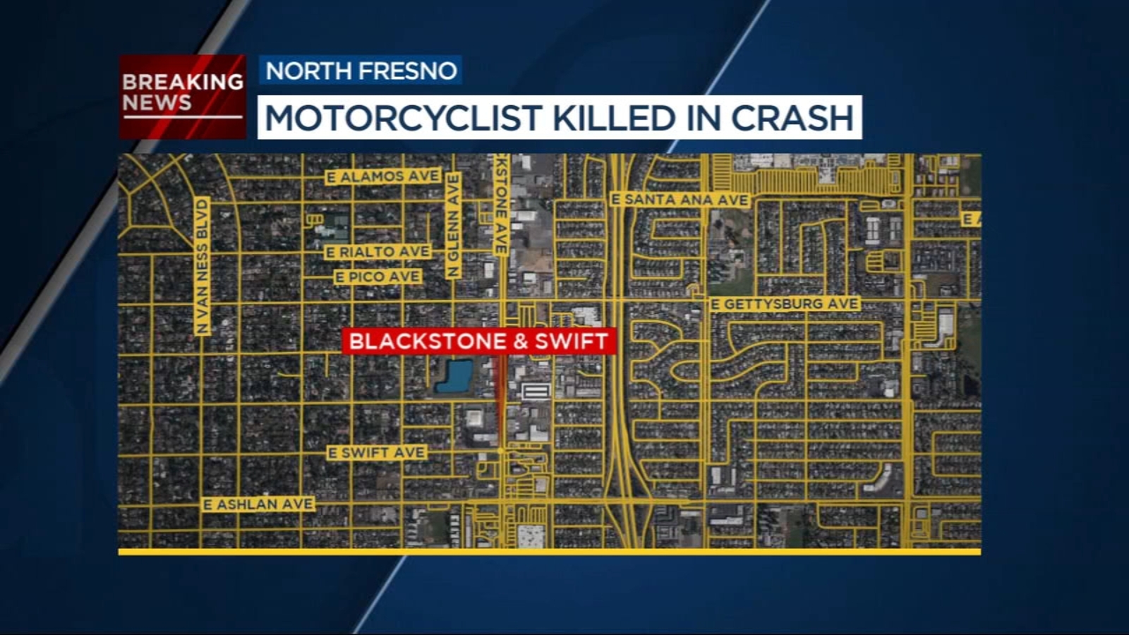 Motorcyclist killed in crash in north Fresno, police say - ABC30 Fresno