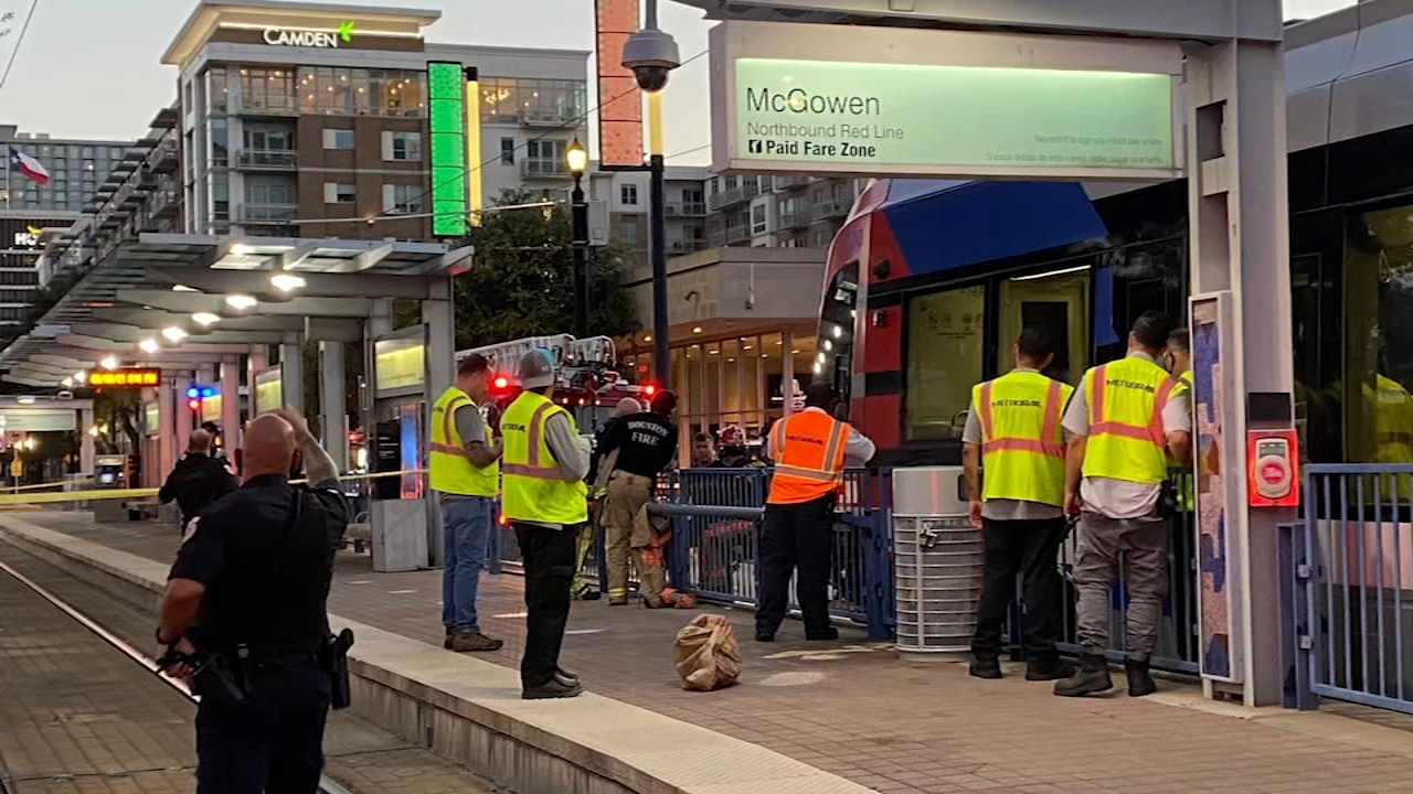 Pedestrian hit by METRORail train in downtown Houston, officials say