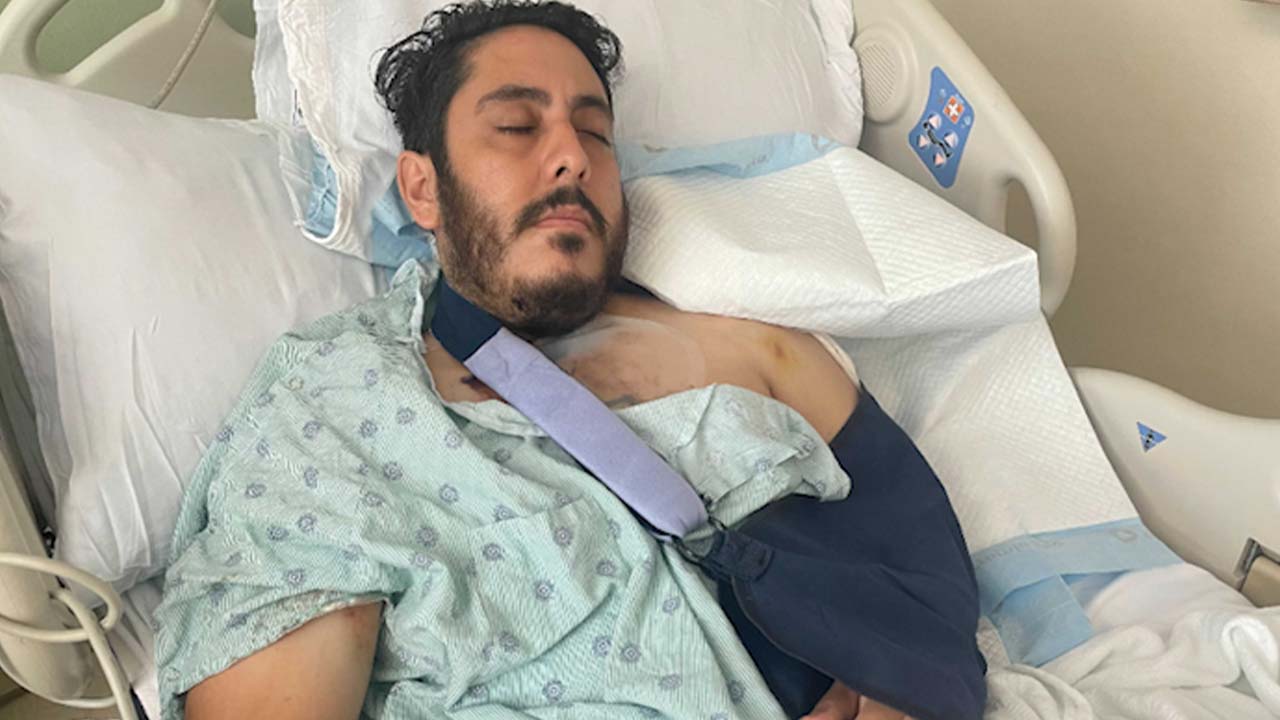 New dad shot 6 times outside Kroger after witnessing domestic fight