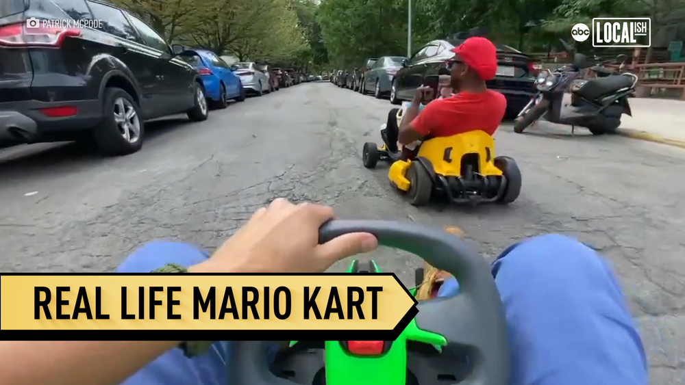 Chicago man brings Mario Kart game to life!