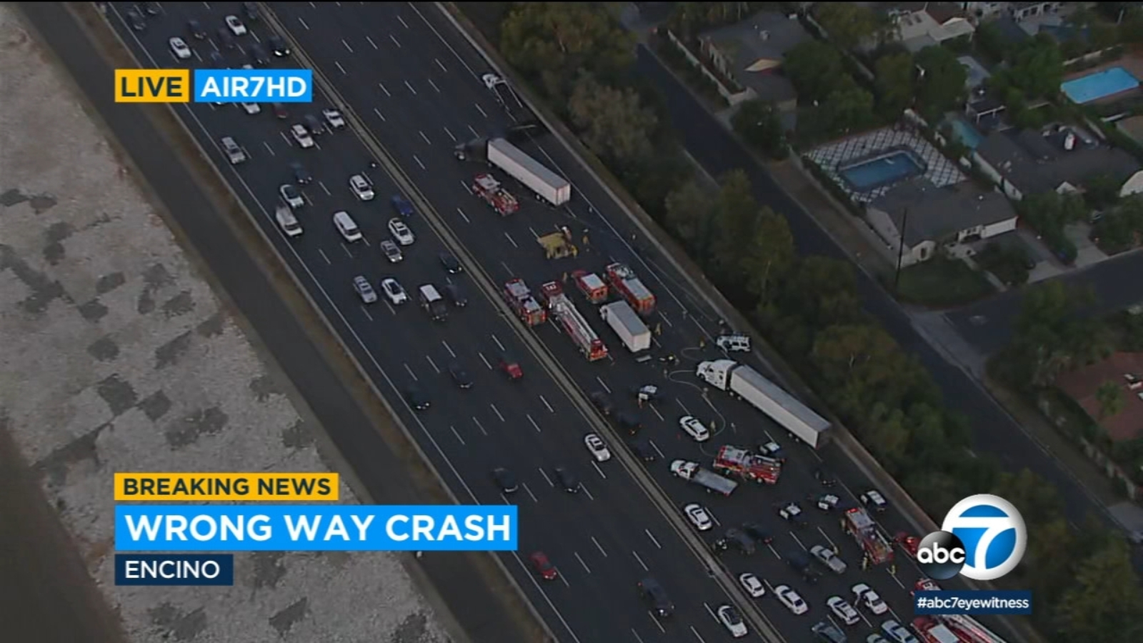 4 Children Injured In Fatal Wrong way Crash On 101 Freeway In Encino 