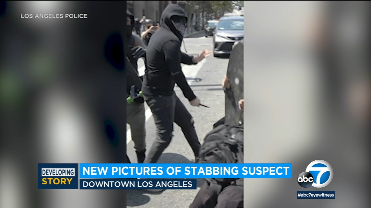 LAPD releases photos of protest stabbing suspect