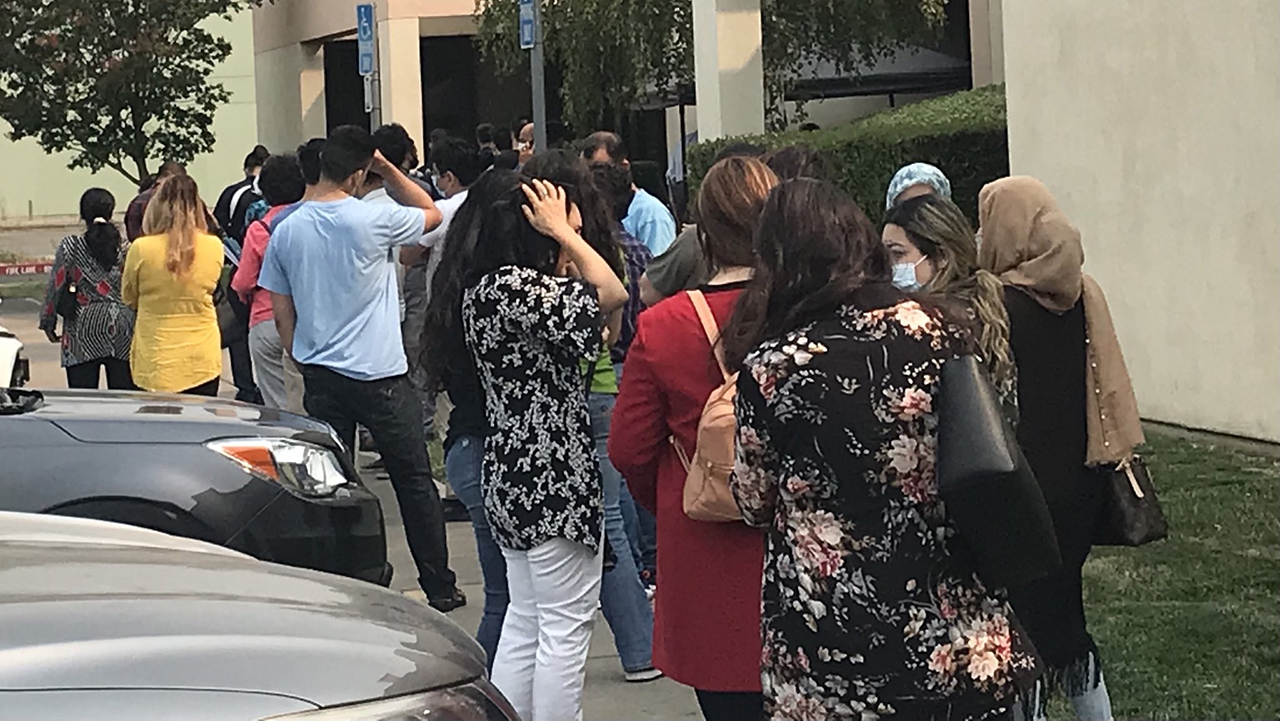Long line at Rep. Swalwell's office for Afghanistan visas