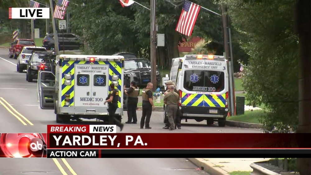 Police issue shelter-in-place order after officer shot in Yardley, Pa.