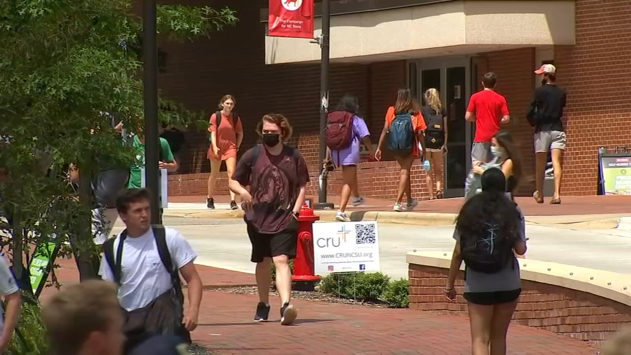 NC college students back on campuses and determined to stay