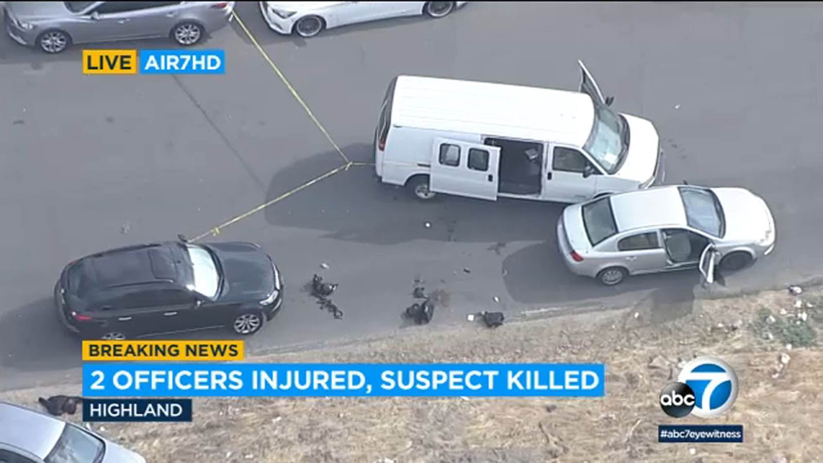 Suspect killed, 2 San Bernardino police officers wounded in gun battle ...