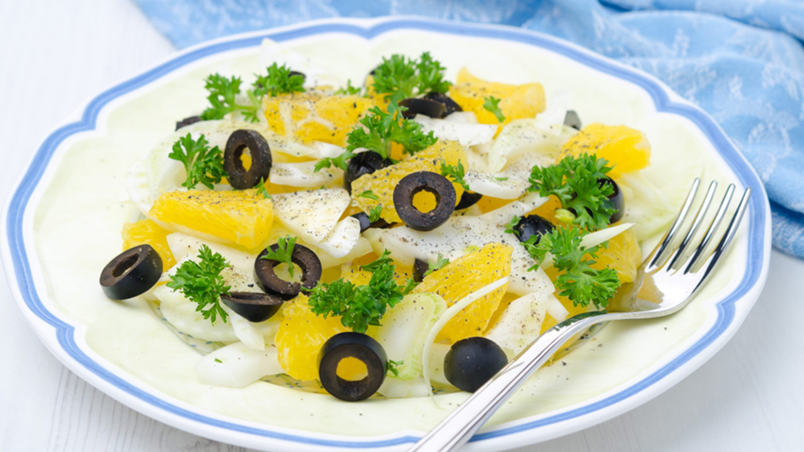 Helen Greek Food and Wine's Orange and Fennel Village Salad ABC13 Houston