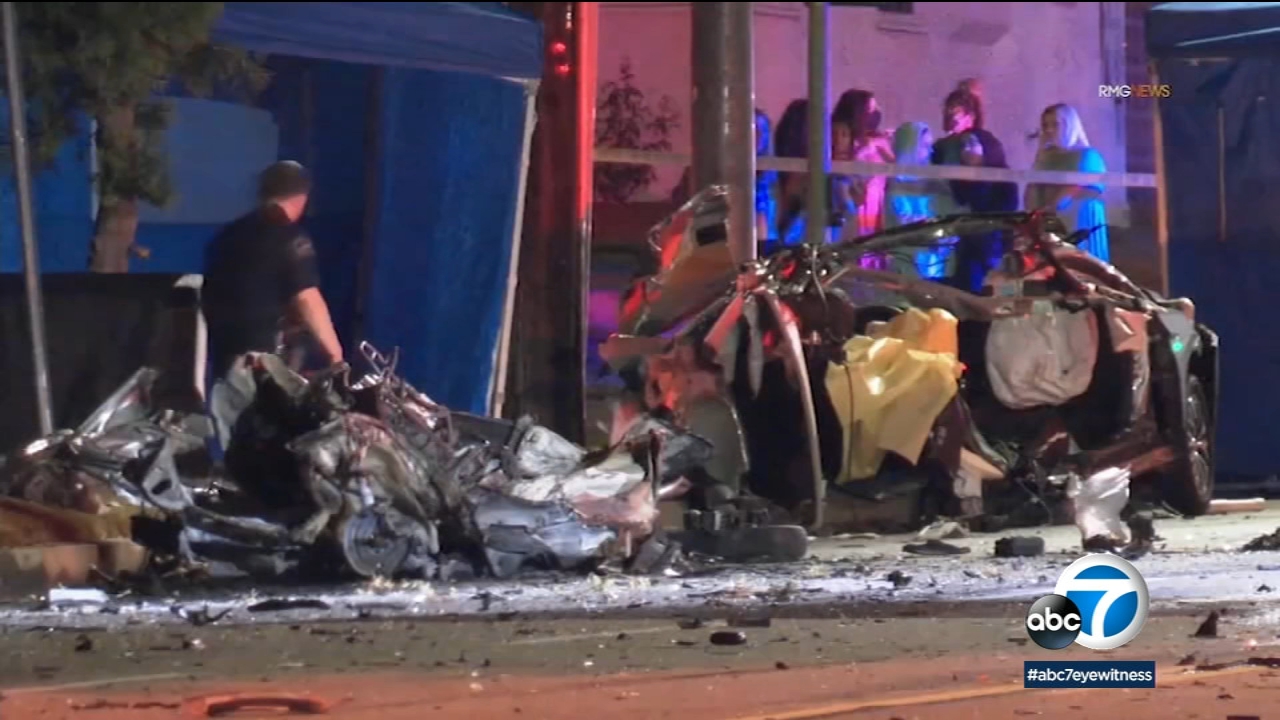 2 teens arrested in Burbank street-racing crash that killed 3 