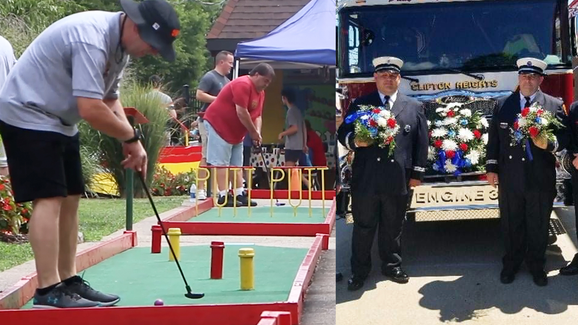 Mini-golf tournament raises money for family of fallen firefighter