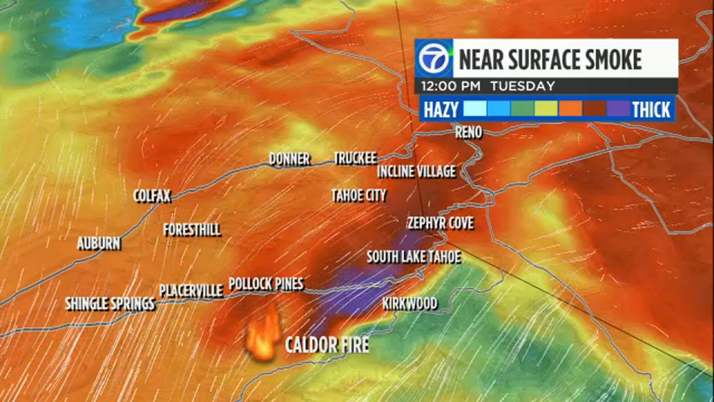 Wildfire smoke sparks 'emergency' health warning over Lake Tahoe