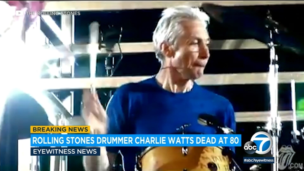 Rolling Stones drummer Charlie Watts dies at age 80