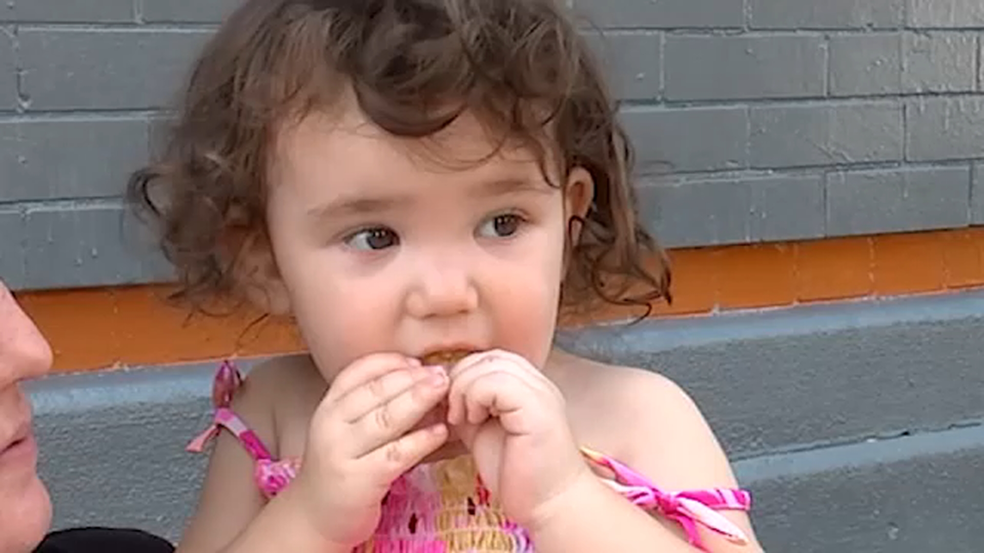 Toddler shoved to ground in seemingly random attack