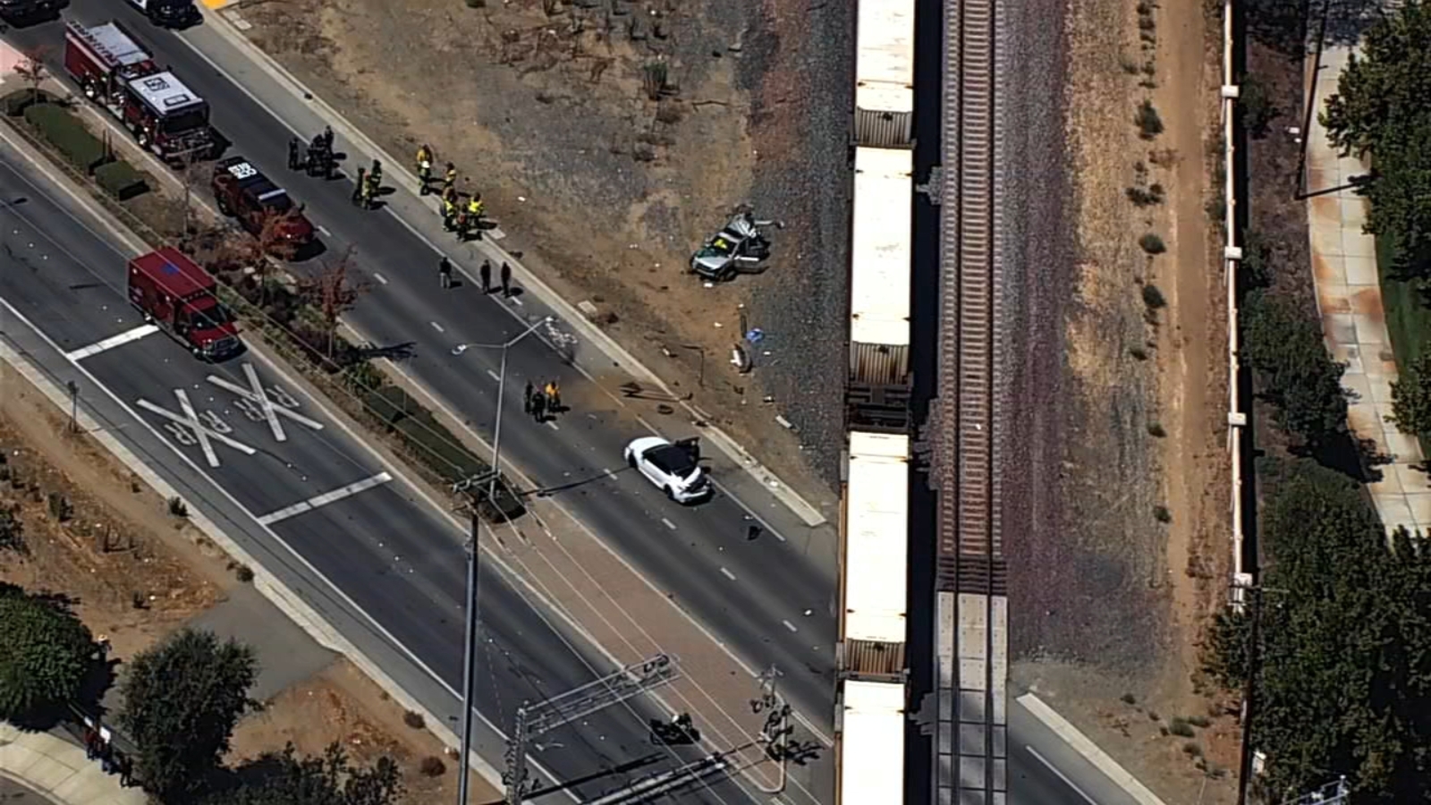 12yearold boy killed after train hit car in Oakley, Contra Costa Co