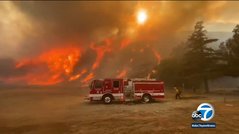 500-acre brush fire destroys 4 homes in Lytle Creek area