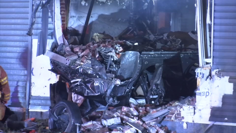 2 dead after car hits Chester home, bursts into flames