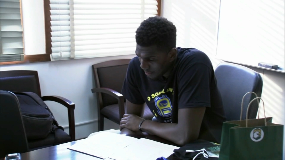 Golden State Warrior takes over as principal for the day 