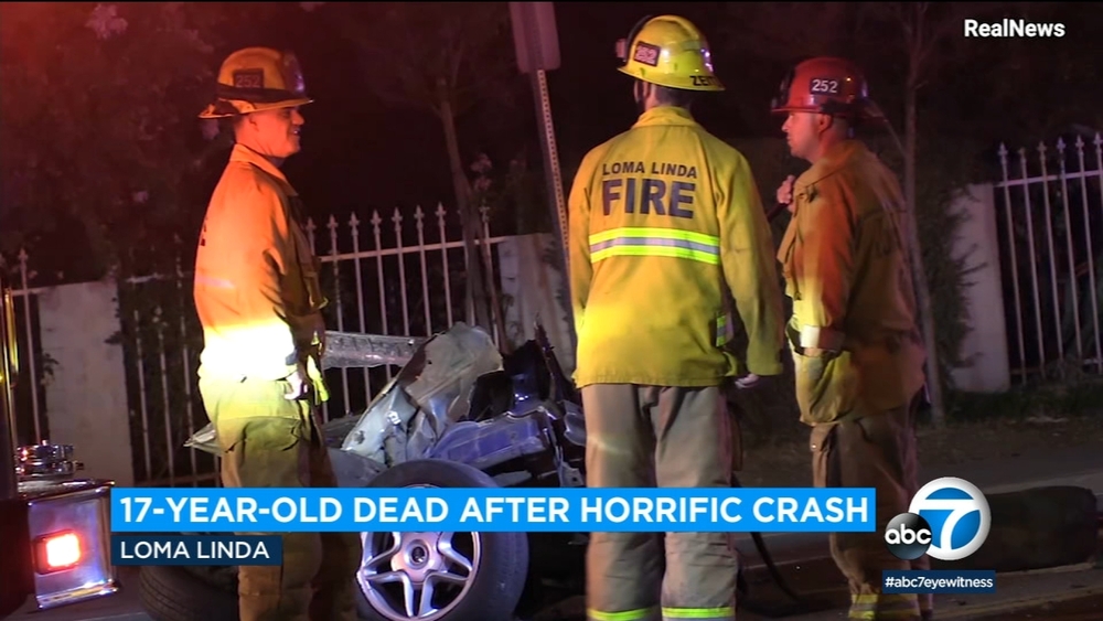 Teen killed in crash after speeding in Loma Linda, police say