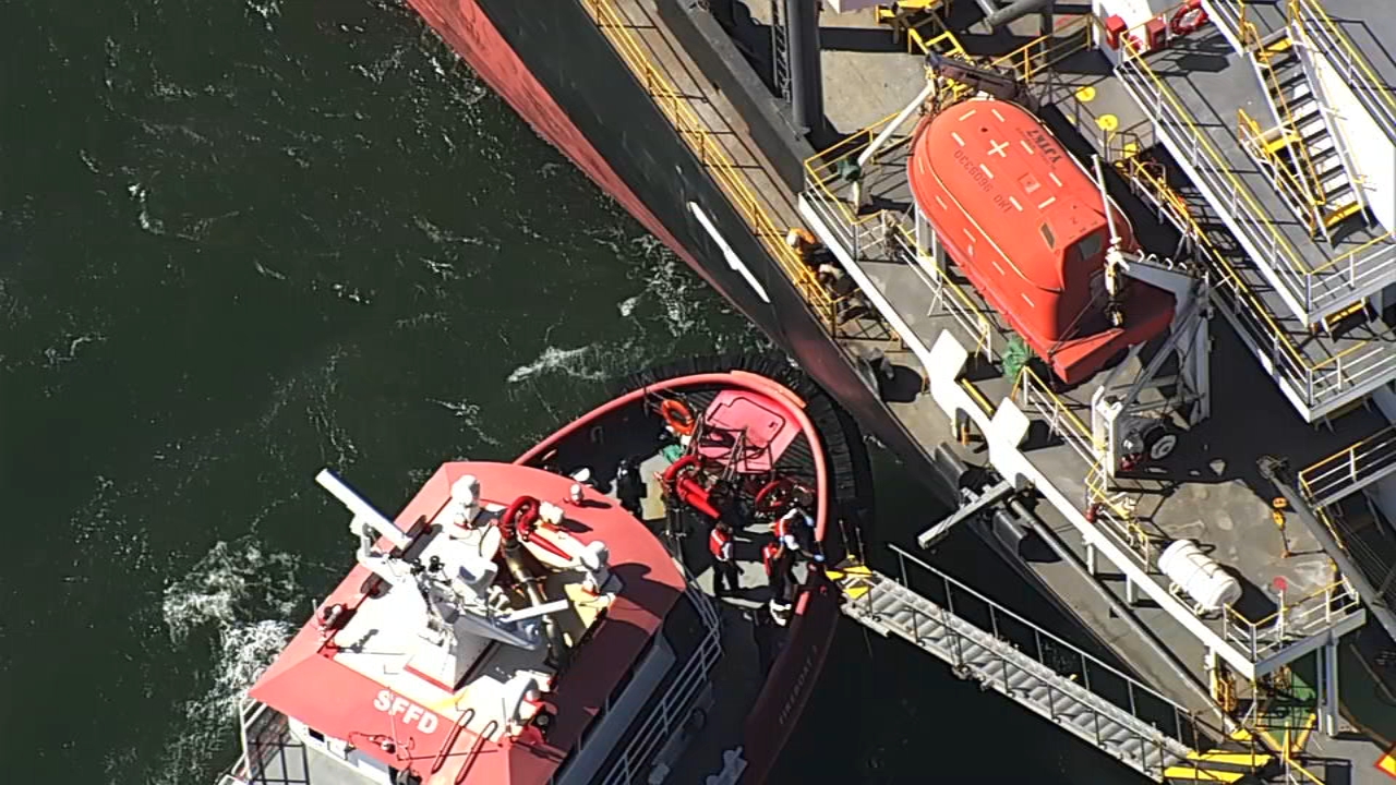 Crew members on ship in SF Bay brought ashore after COVID outbreak