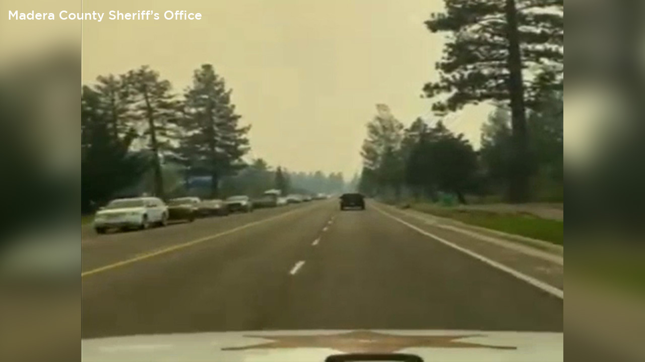 Video shows cars gridlocked for miles as people try to flee South Lake Tahoe