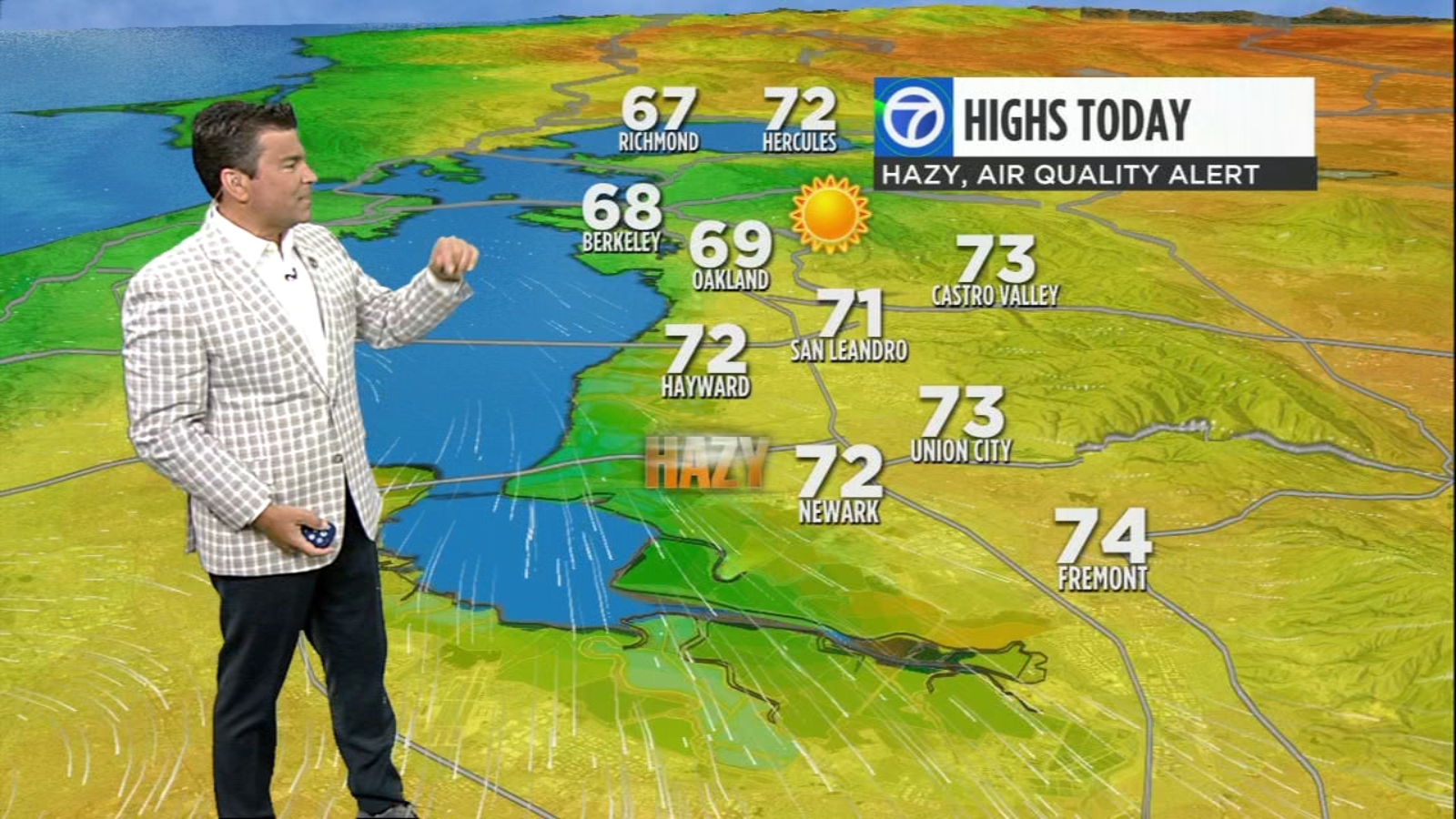 AccuWeather Forecast Air quality alert today and tomorrow ABC7 San Francisco