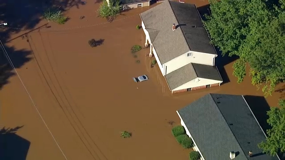 Water rescues underway due to flooding in Cranford