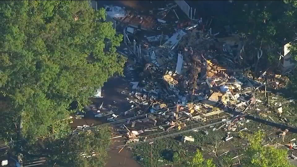 House explodes in Rahway after family flees flooding