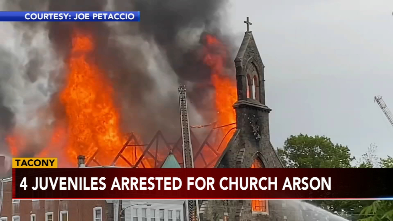 4 juveniles arrested in connection with Tacony church blaze