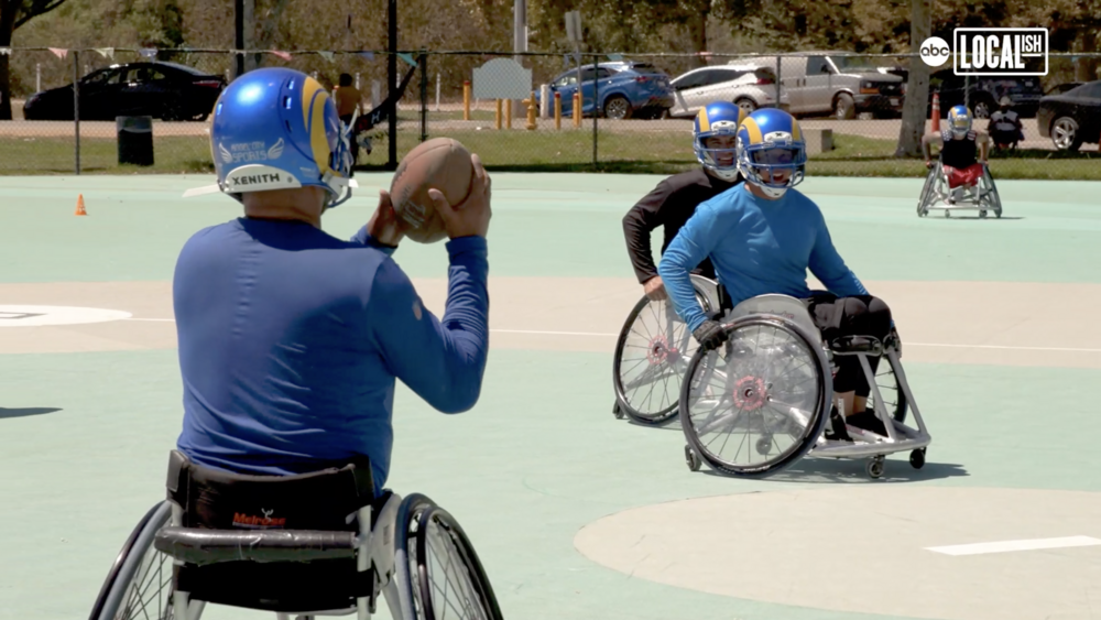 Wheelchair football team brings awareness to adaptive sports