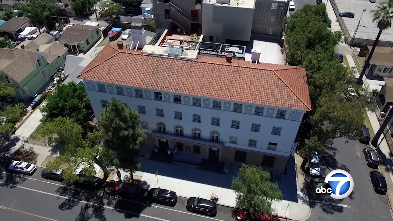 These LA apartments were once the historic 28th Street YMCA designed by