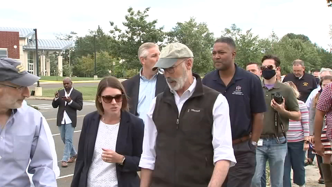 Gov. Tom Wolf tours tornado damage in southeastern Pa.