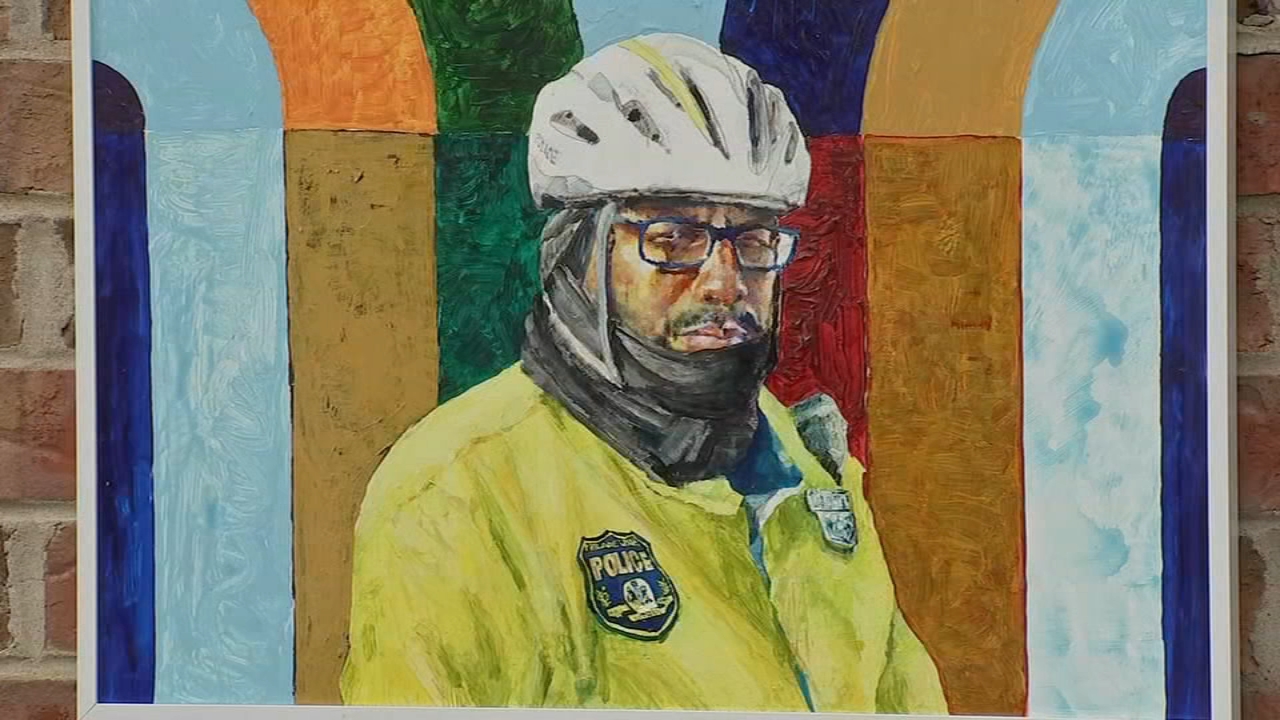 Portrait honors beloved police officer who died from COVID