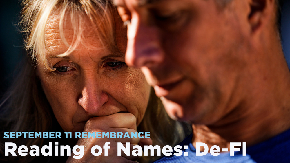 9/11 Names - De through Fl