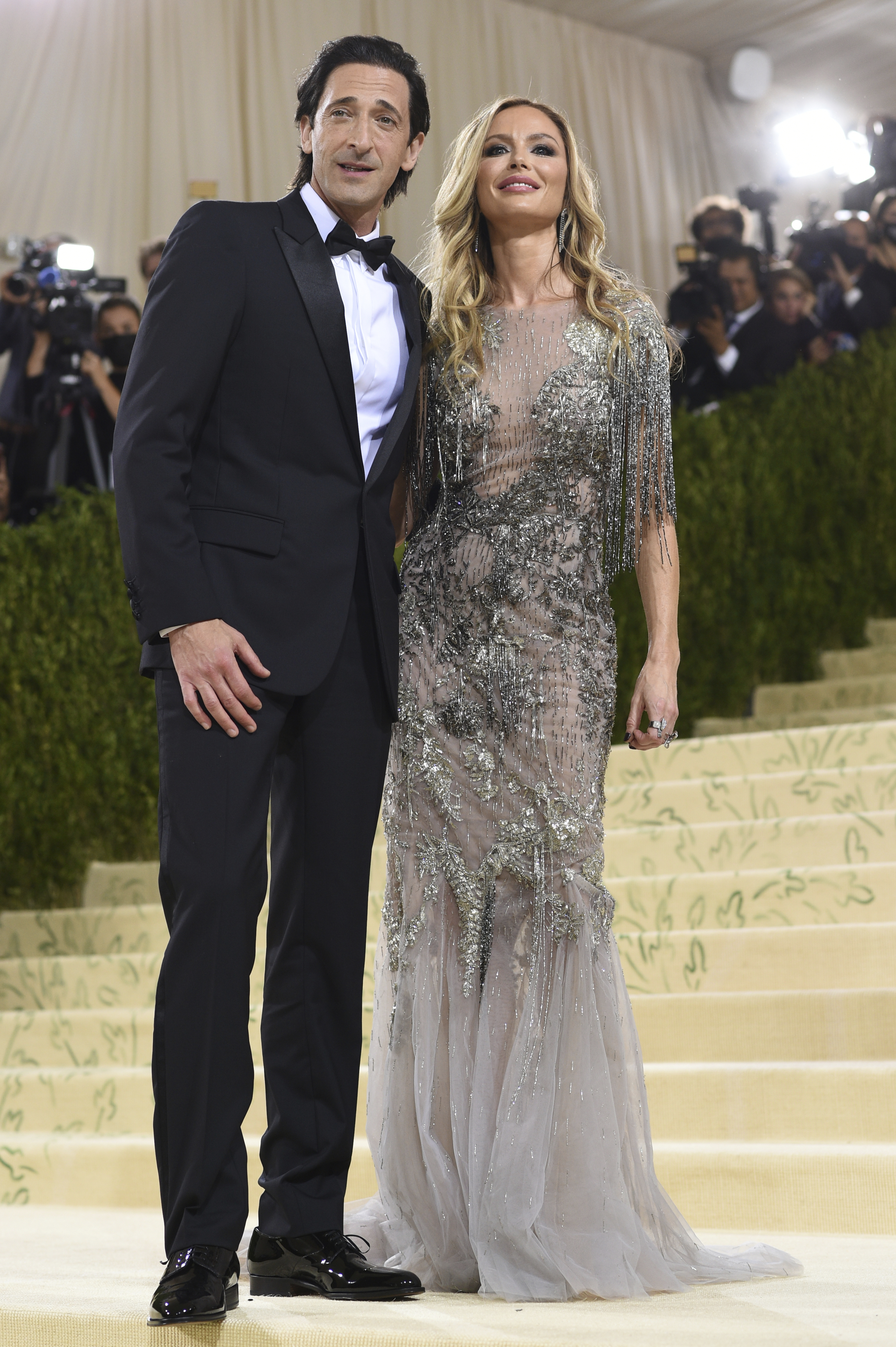 Adrian Brody and Georgina Chapman attend The Metropolitan Museum of Art's Costume Institute benefit gala. (Photo by Evan Agostini/Invision/AP)