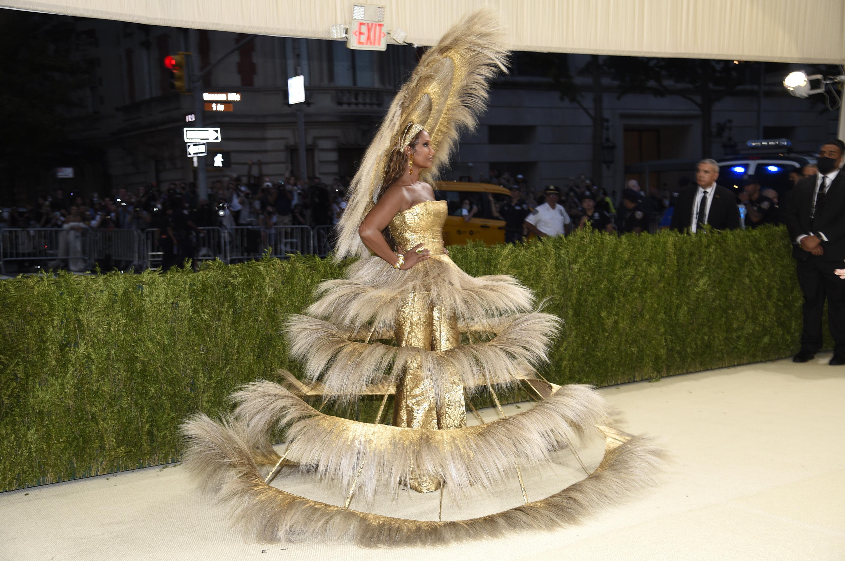 Iman attends The Metropolitan Museum of Art's Costume Institute benefit gala. (Photo by Evan Agostini/Invision/AP)