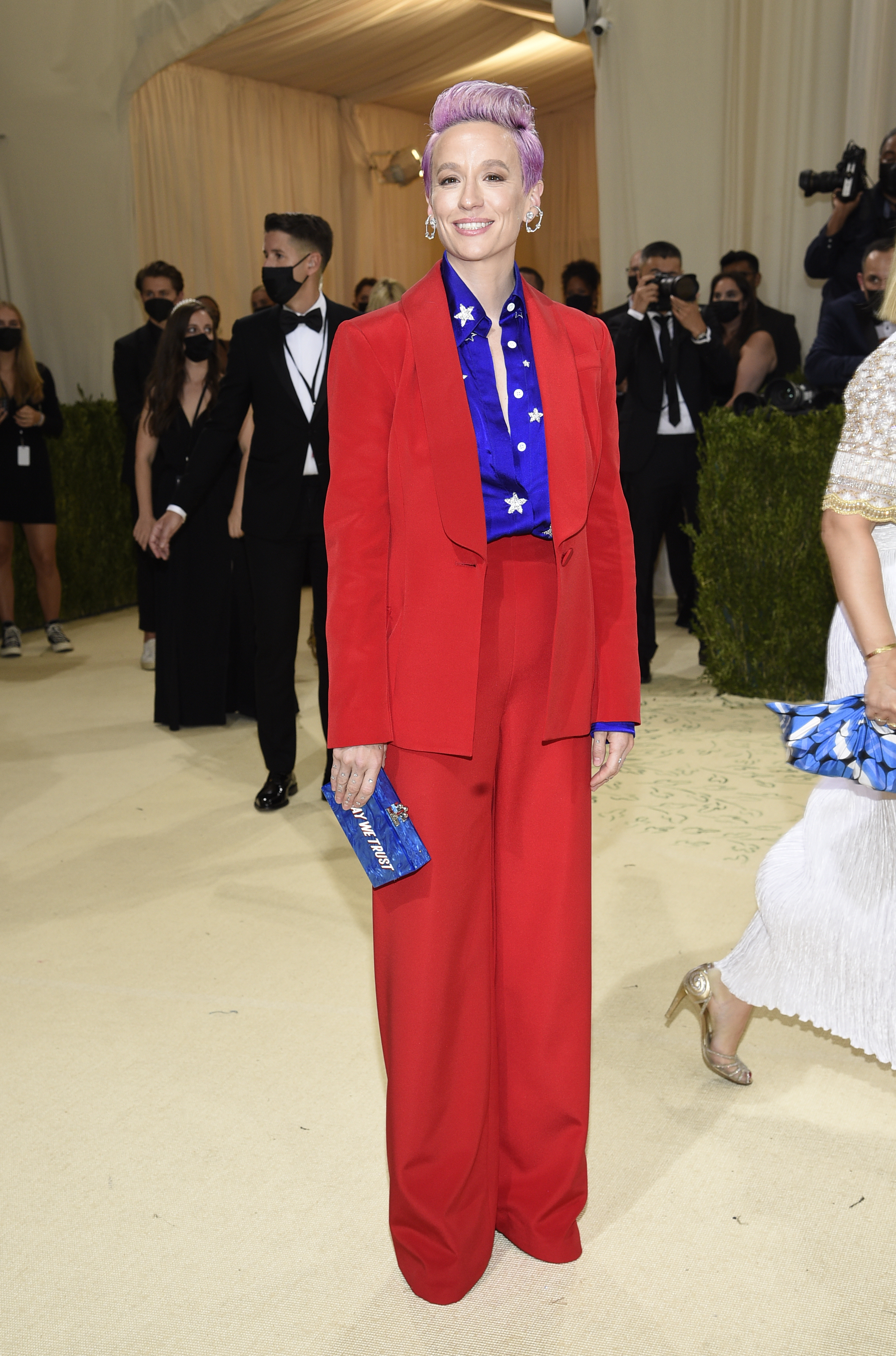 Megan Rapinoe attends The Metropolitan Museum of Art's Costume Institute benefit gala. (Photo by Evan Agostini/Invision/AP)