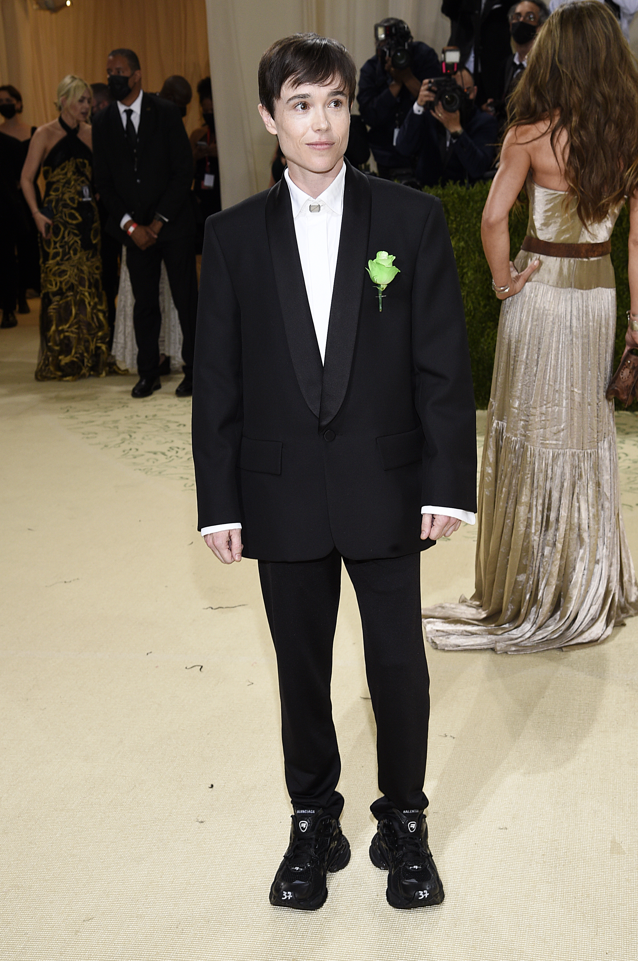 Elliot Page attends The Metropolitan Museum of Art's Costume Institute benefit gala. (Photo by Evan Agostini/Invision/AP)