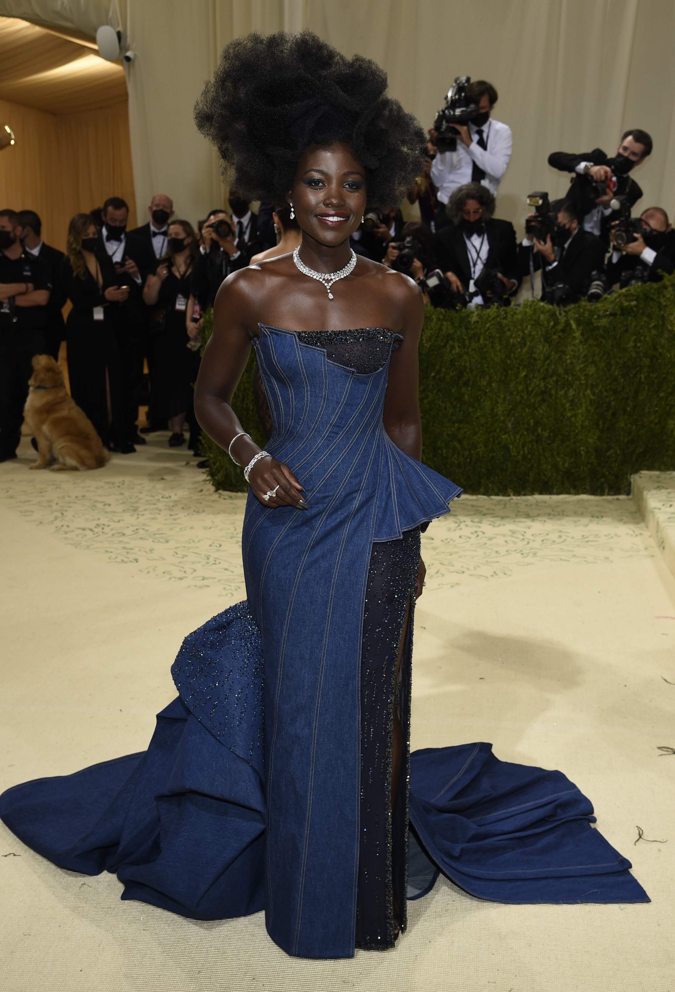 Lupita Nyong'o attends The Metropolitan Museum of Art's Costume Institute benefit gala. (Photo by Evan Agostini/Invision/AP)
