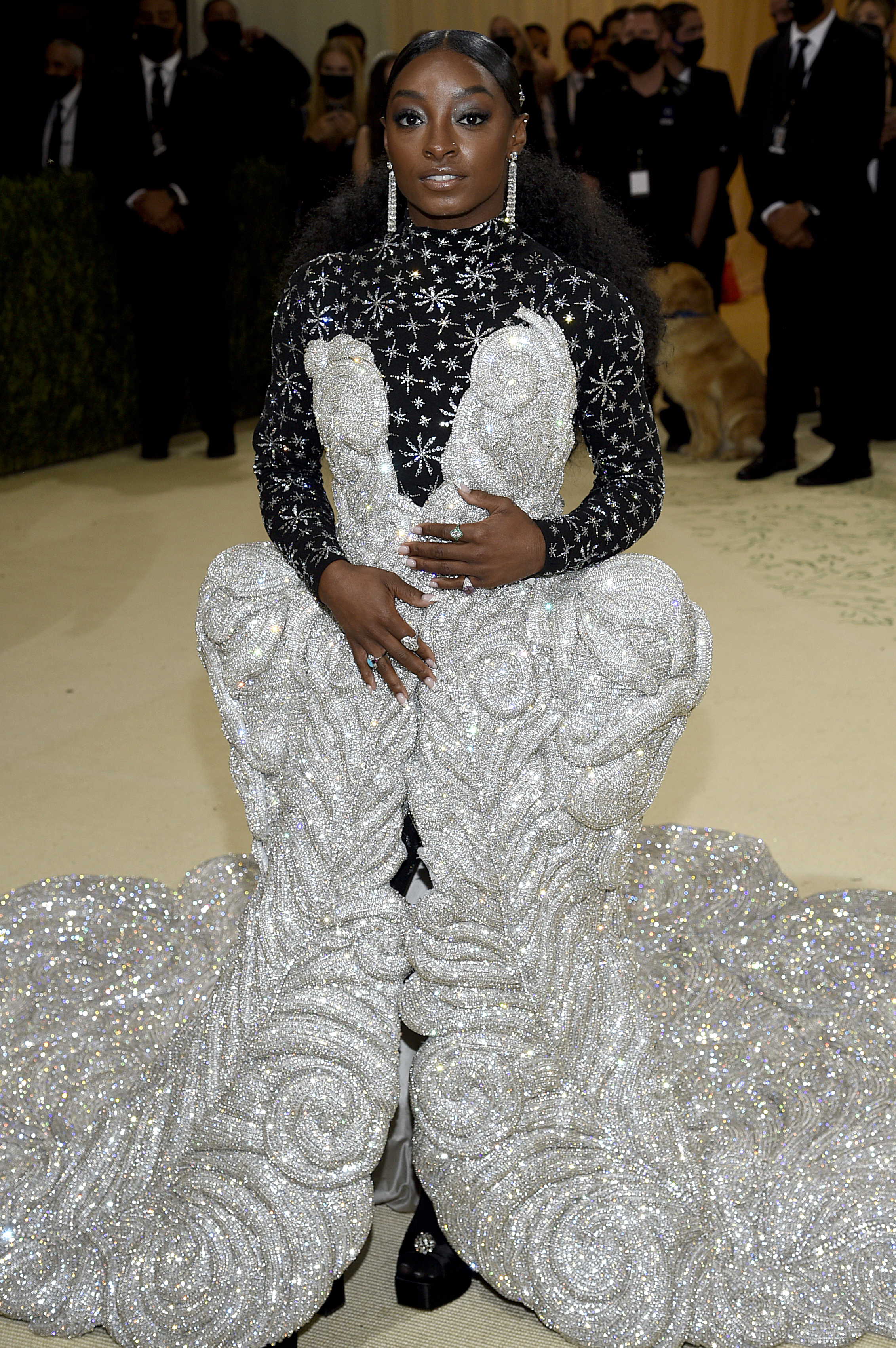 Simone Biles attends The Metropolitan Museum of Art's Costume Institute benefit gala. (Photo by Evan Agostini/Invision/AP)
