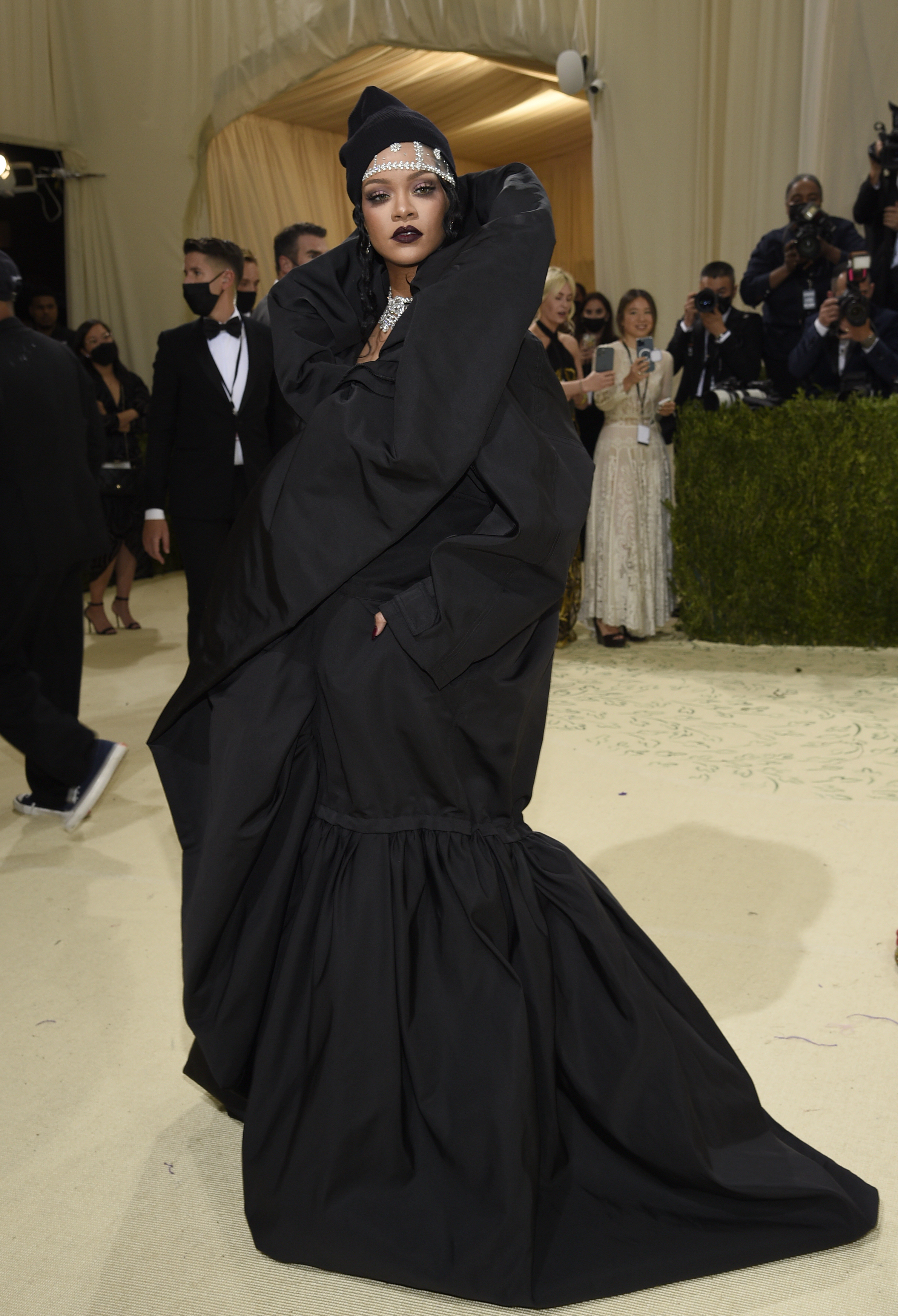 Rihanna attends The Metropolitan Museum of Art's Costume Institute benefit gala. (Photo by Evan Agostini/Invision/AP)