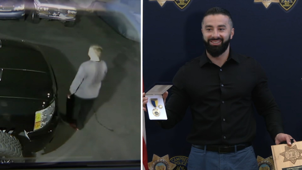 Campbell man honored for call that may have prevented mass shooting