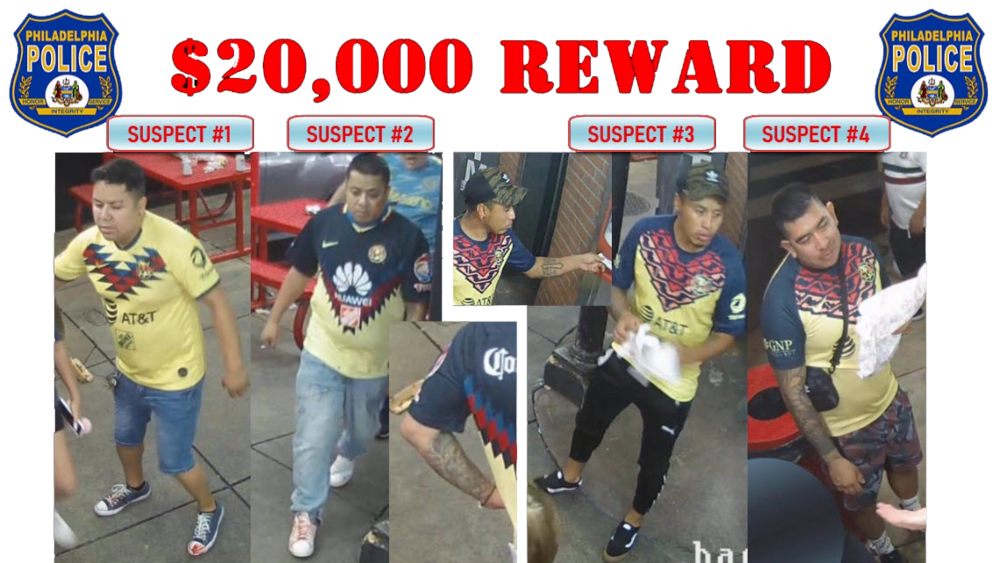 Video shows 4 suspects sought in fatal beating at Pat's Steaks