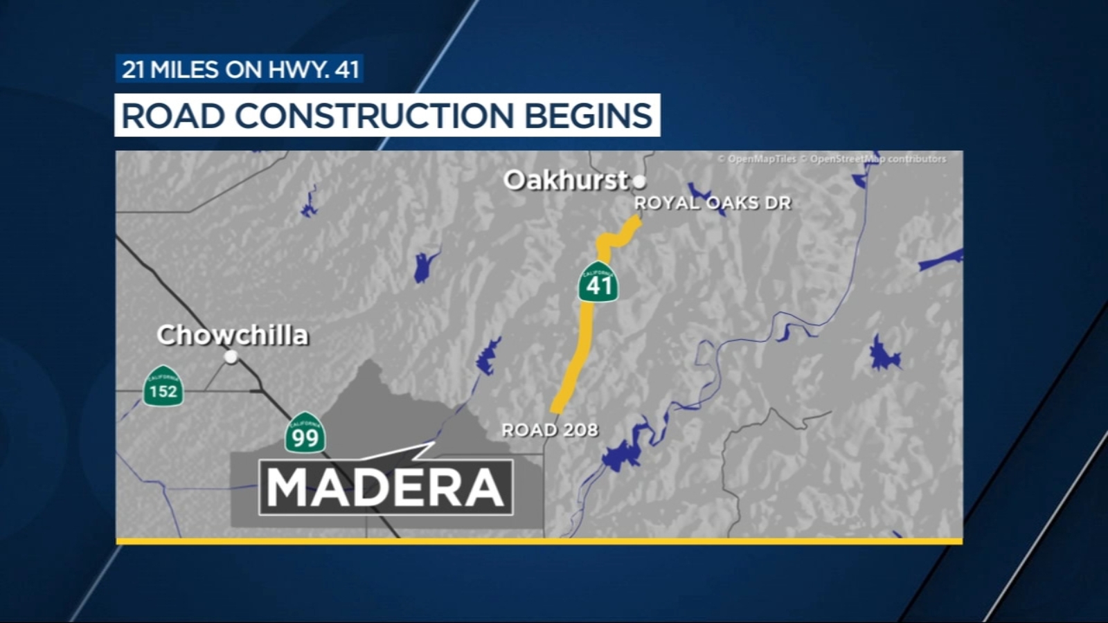Construction underway on 21-mile stretch of Highway 41 in Madera County ...