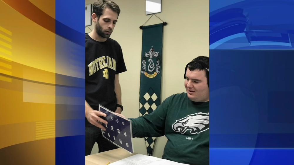 Nonprofit helps adults with autism communicate using letter board