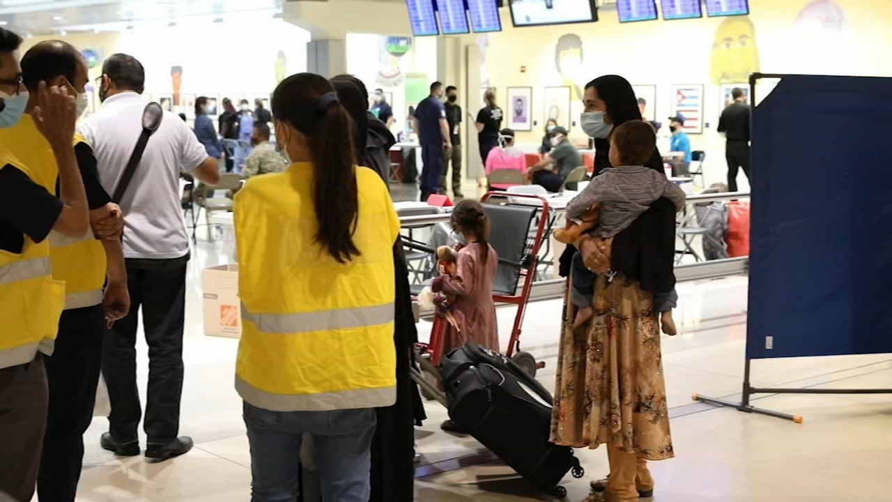 Volunteers help welcome evacuees from Afghanistan