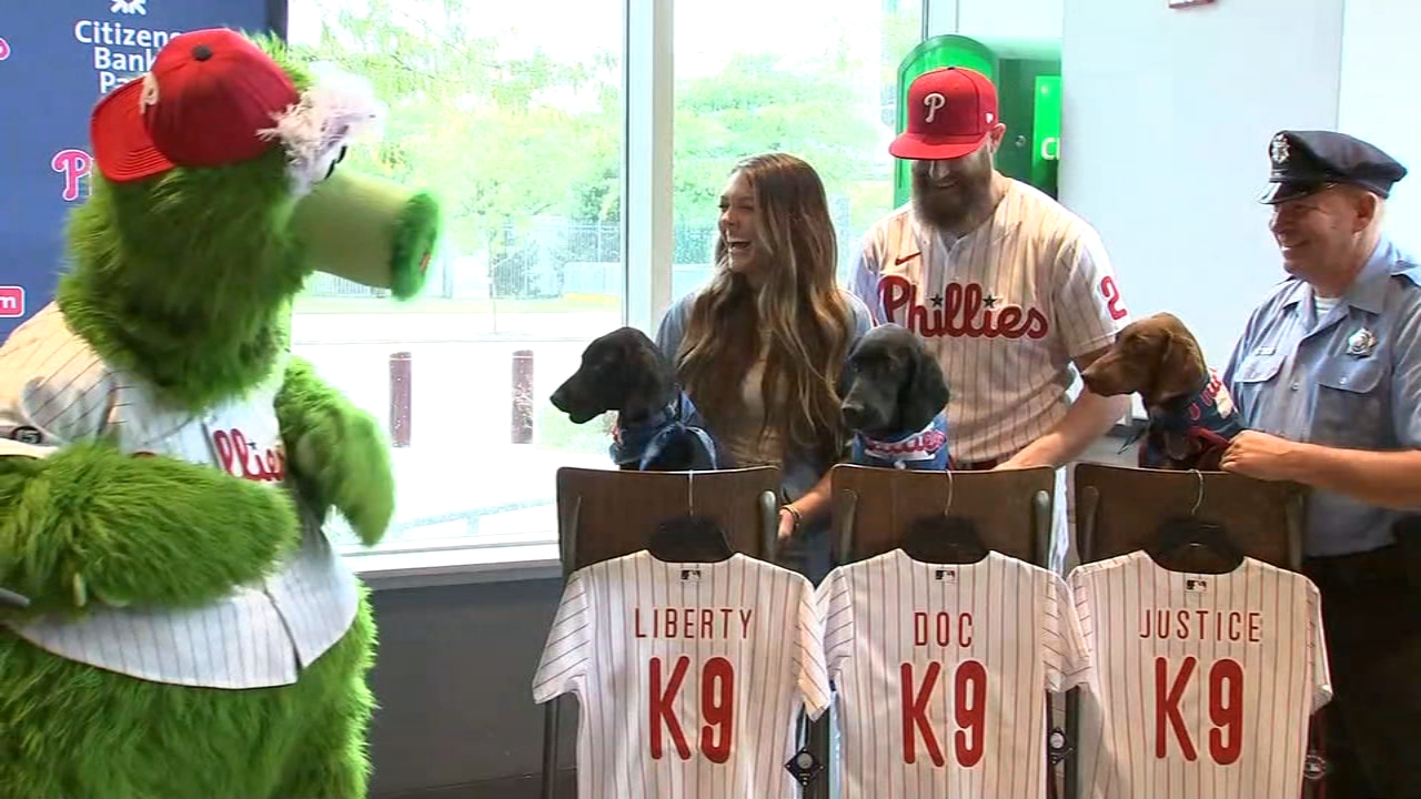Philadelphia Phillies puppies to become police K9s 