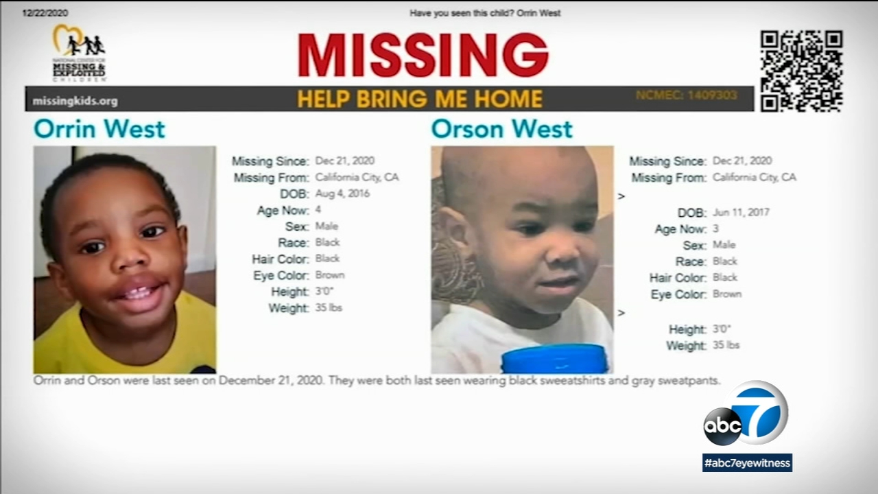 California boys Orson, Orrin West still missing 9 months later