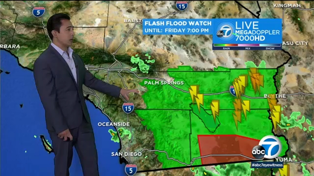 Latest weather with Tony Cabrera