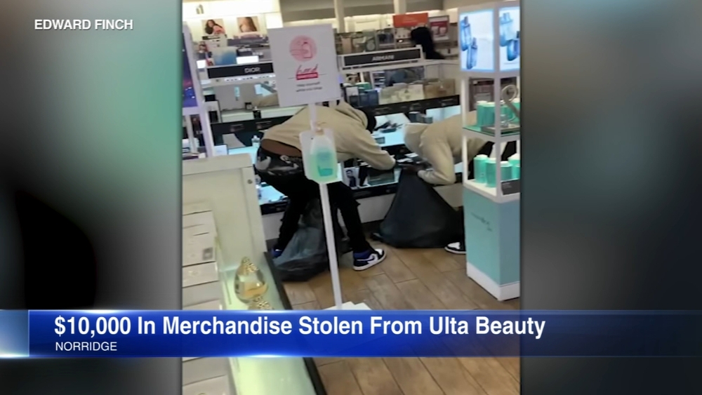 Thieves flee with $10K in merchandise from Ulta Beauty in Norridge during shopping hours